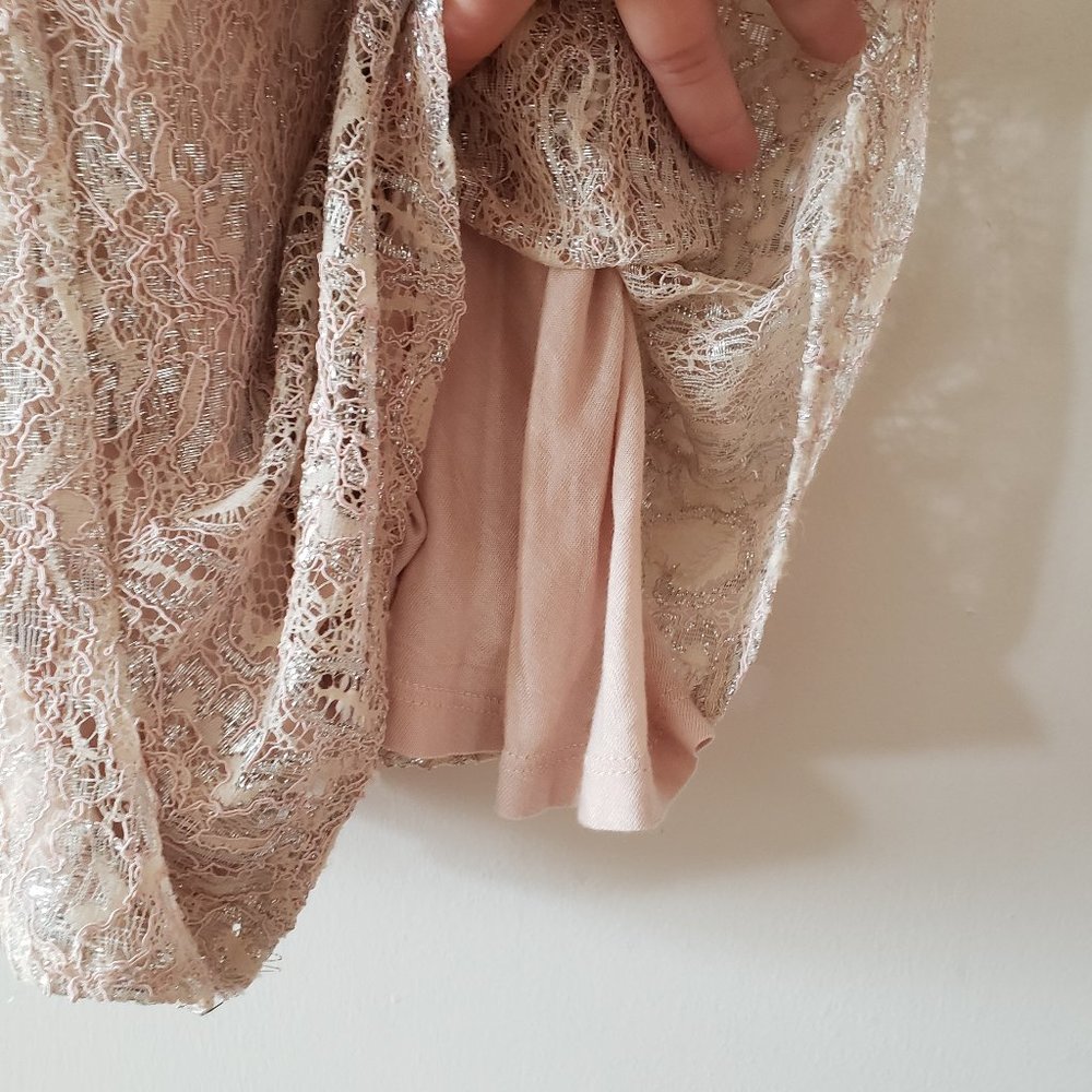 Urban Outfitters Kimchi Blue Cream Lace Romper 4 - Picture 7 of 9